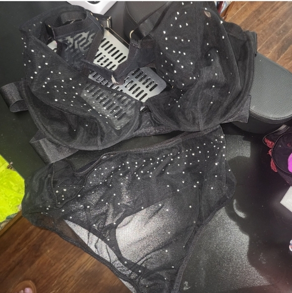 🍁🍂Like new Playful promises 44DD BRA 1X Thng  44dd G STUDDED - Picture 6 of 8